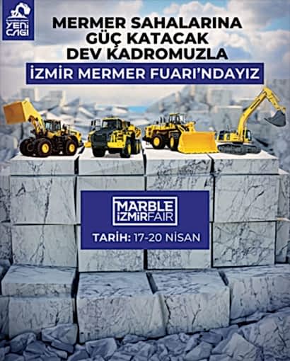 Komatsu, Mermer Fuarı 2024’e Hazır!